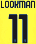 2022-25 Atalanta Away/Third Shirt LOOKMAN#11 Official Player Issue Size Name Number Set