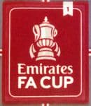 2022-25 Emirates FA CUP Winners 1**Leeds United & Leicester City**Official SportingiD Badge Patch