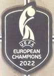 2022-25 England Women**EURO 2022 CHAMPIONS**Official Player Issue Size Football Badge Patch