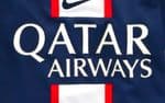2022-25 PSG Paris**QATAR AIRWAYS**Home/Away Shirt Official Player Issue Size Football Sponsor Logo