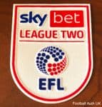 2022-26 Sky Bet EFL League Two Official Player Issue Size Football Soccer Badge Patch
