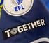 2022-27 EFL Against Racism***TOGETHER***Official Player Issue Size Football Soccer Badge Patch