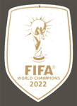 2022 Argentina**WORLD CUP CHAMPIONS**Official Player Issue Size Football Soccer Badge Patch