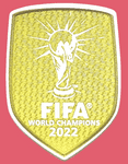 2022 Argentina WORLD CUP CHAMPIONS Official Player Issue Size Football Soccer Badge Patch.