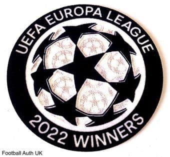 2022 Eintracht Frankfurt EUROPA LEAGUE CHAMPIONS Official Player Issue Size Football Badge Patch