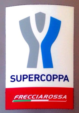 2022 Inter Milan vs Juventus SUPERCOPPA FINAL Official Player Issue Size Football Soccer Badge Patch