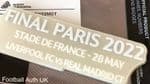 2022 Real Madrid UCL FINAL PARIS**Alternate Colour**Official Player Size Match Transfer Details Logo