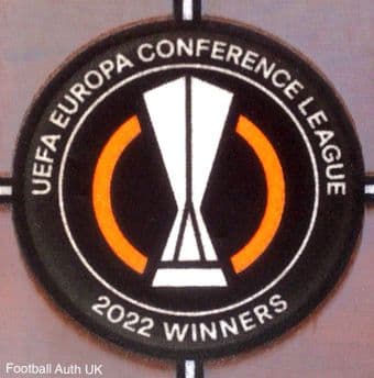 2022 Roma Europa Conference League Champions Official Player Issue Size Football Soccer Badge Patch