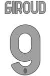 2023-24 AC Milan Away Shirt GIROUD#9 Official Player Issue Size Name Number Set