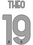 2023-24 AC Milan Away Shirt THEO#19 Official Player Issue Size Name Number Set