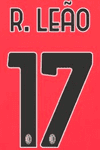2023-24 AC Milan Home Shirt R.LEAO#17 Official Stilscreen Name Number Set