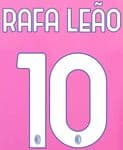 2023-24 AC Milan Third Shirt RAFA LEAO#10 Official Player Issue Size Name Number Set