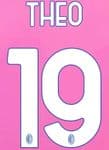 2023-24 AC Milan Third Shirt THEO#19 Official Player Issue Size Name Number Set