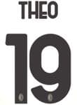 2023-24 AC Milan**X PLEASURES**Fourth Shirt THEO#19 Official Player Issue Size Name Number Set