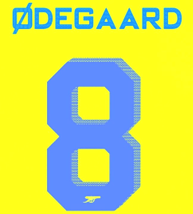 2023-24 Arsenal UCL & FA CUP Away Shirt ODEGAARD 8 Official Player