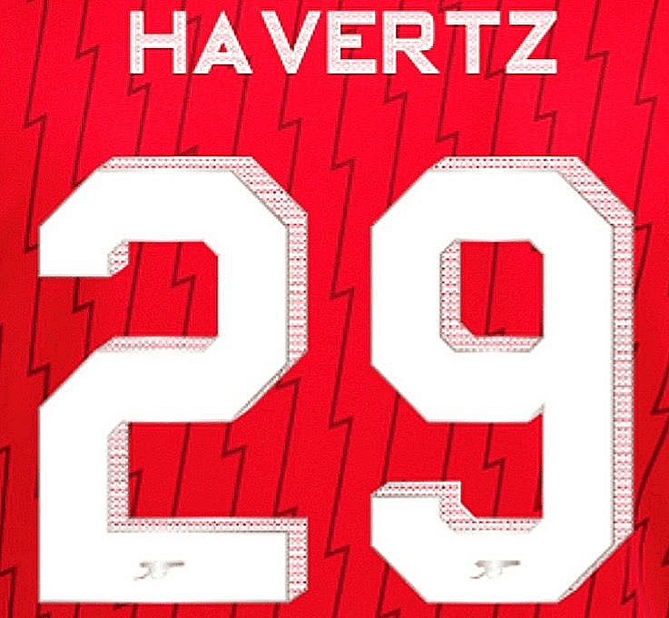 2023-24 Arsenal UCL & FA CUP Home Shirt HAVERTZ 29 Official