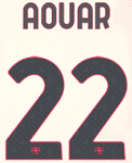 2023-24 AS Roma Away Shirt AOUAR#22 Official Player Issue Size Name Number Set