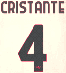 2023-24 AS Roma Away Shirt CRISTANTE#4 Official Player Issue Size Name Number Set