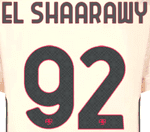 2023-24 AS Roma Away Shirt EL SHAARAWY#92 Official Player Issue Size Name Number Set