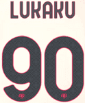 2023-24 AS Roma Away Shirt LUKAKU#90 Official Player Issue Size Name Number Set