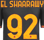 2023-24 AS Roma Home/Third Shirt EL SHAARAWY#92 Official Player Issue Size Name Number Set