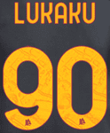 2023-24 AS Roma Home/Third Shirt LUKAKU#90 Official Player Issue Size Name Number Set