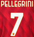2023-24 AS Roma ORIGINS Fourth Shirt PELLEGRINI#7 Official Player Issue Size Name Number Set