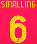 2023-24 AS Roma SMALLING#6 Home/Third Shirt Official Player Issue Size Name Number Set