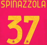 2023-24 AS Roma SPINAZZOLA#37 Home/Third Shirt Official Player Issue Size Name Number Set