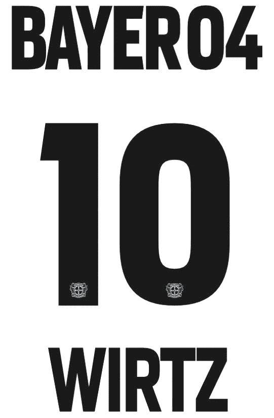 BAYER04 WIRTZ 10 シャツ L ネイビー Bayer 04 Leverkusen Florian Wirtz 10 Trzeciej Koszulki