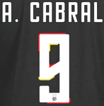 2023-24 Benfica UCL Away Shirt A.CABRAL#9 Official Player Issue Size Name Number Set