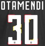 2023-24 Benfica UCL Away Shirt OTAMENDI#30 Official Player Issue Size Name Number Set