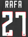 2023-24 Benfica UCL Away Shirt RAFA#27 Official Player Issue Size Name Number Set