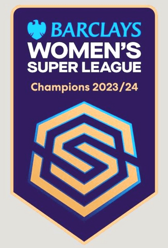 2023-24 Chelsea FA WSL CHAMPIONS Official Player Issue Size Football Badge Patch