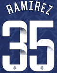 2023-24 Chelsea FA WSL Home/Away/Third Shirt RAMIREZ#35 Official Player Issue Size Name Number Set