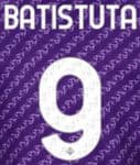 2023-24 Fiorentina HERO SET Home/Third Shirt BATISTUTA#9 Official Player Issue Size Name Number Set
