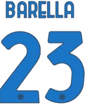 2023-24 Inter Milan Away Shirt BARELLA#23 Official Player Issue Size Name Number Set