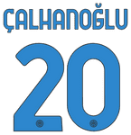 2023-24 Inter Milan Away Shirt CALHANOGLU#20 Official Player Issue Size Name Number Set