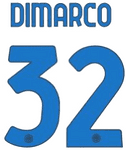 2023-24 Inter Milan Away Shirt DI MARCO#32 Official Player Issue Size Name Number Set