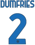 2023-24 Inter Milan Away Shirt DUMFRIES#2 Official Player Issue Size Name Number Set