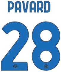 2023-24 Inter Milan Away Shirt PAVARD#28 Official Player Issue Size Name Number Set