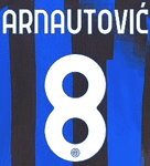 2023-24 Inter Milan Home Shirt ARNAUTOVIC#8 Official Player Issue Size Name Number Set