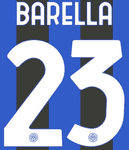 2023-24 Inter Milan Home Shirt BARELLA#23 Official Player Issue Size Name Number Set