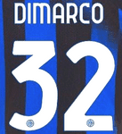 2023-24 Inter Milan Home Shirt DI MARCO#32 Official Player Issue Size Name Number Set