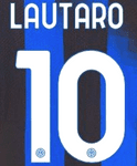 2023-24 Inter Milan Home Shirt LAUTARO#10 Official Player Issue Size Name Number Set