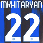 2023-24 Inter Milan Home Shirt MKHITARYAN#22 Official Player Issue Size Name Number Set