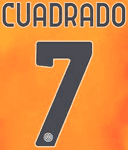 2023-24 Inter Milan Third Shirt CUADRADO#7 Official Player Issue Size Name Number Set
