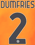 2023-24 Inter Milan Third Shirt DUMFRIES#2 Official Player Issue Size Name Number Set