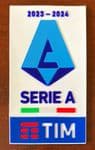 2023-24 Italian Serie A TIM Lega Calcio Official Player Issue Size Football Soccer Badge Patch
