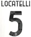 2023-24 Juventus Away Shirt LOCATELLI#5 Official Player Issue Size Name Number Set